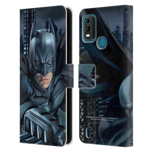 The Dark Knight Character Art Batman Leather Book Wallet Case Cover For Nokia G11 Plus