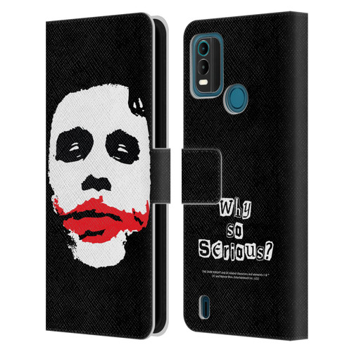 The Dark Knight Character Art Joker Face Leather Book Wallet Case Cover For Nokia G11 Plus