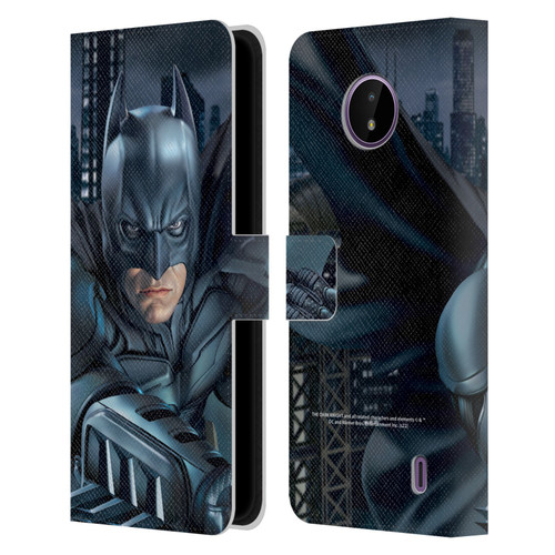 The Dark Knight Character Art Batman Leather Book Wallet Case Cover For Nokia C10 / C20