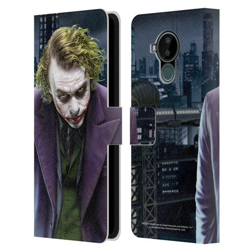 The Dark Knight Character Art Joker Leather Book Wallet Case Cover For Nokia C30