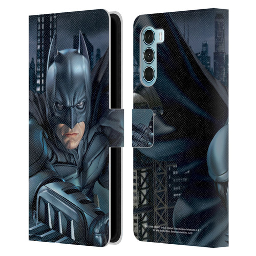 The Dark Knight Character Art Batman Leather Book Wallet Case Cover For Motorola Edge S30 / Moto G200 5G