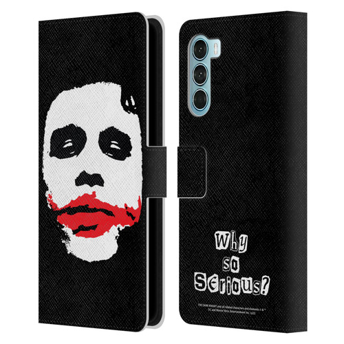 The Dark Knight Character Art Joker Face Leather Book Wallet Case Cover For Motorola Edge S30 / Moto G200 5G