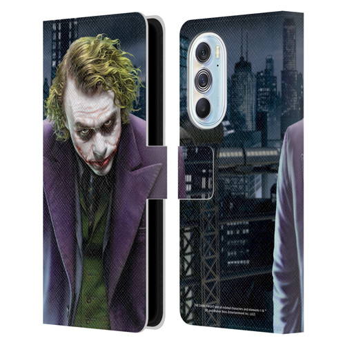 The Dark Knight Character Art Joker Leather Book Wallet Case Cover For Motorola Edge X30
