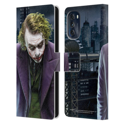 The Dark Knight Character Art Joker Leather Book Wallet Case Cover For Motorola Moto G (2022)