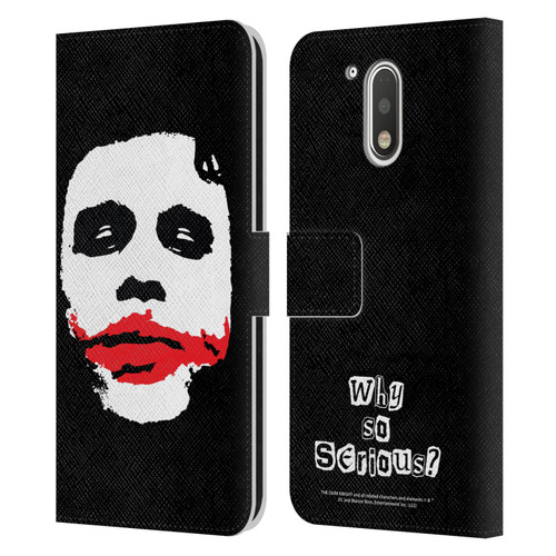 The Dark Knight Character Art Joker Face Leather Book Wallet Case Cover For Motorola Moto G41