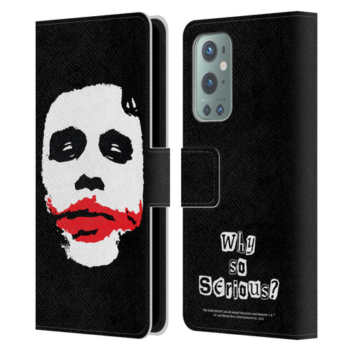 The Dark Knight Character Art Joker Face Leather Book Wallet Case Cover For OnePlus 9