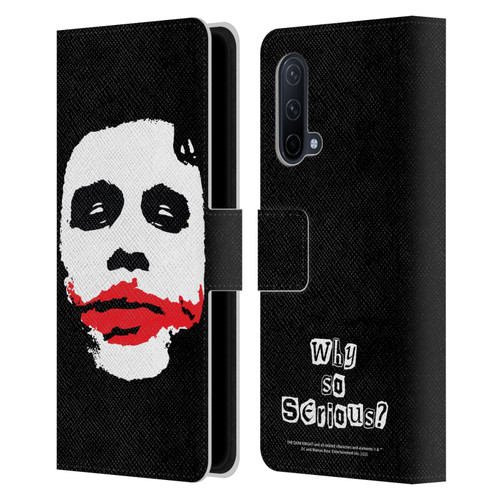 The Dark Knight Character Art Joker Face Leather Book Wallet Case Cover For OnePlus Nord CE 5G