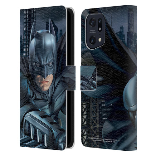 The Dark Knight Character Art Batman Leather Book Wallet Case Cover For OPPO Find X5