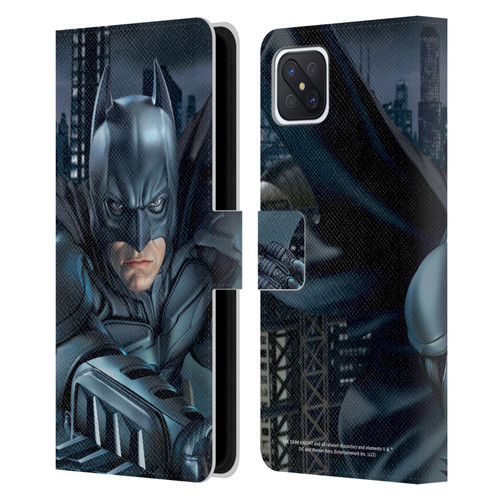 The Dark Knight Character Art Batman Leather Book Wallet Case Cover For OPPO Reno4 Z 5G