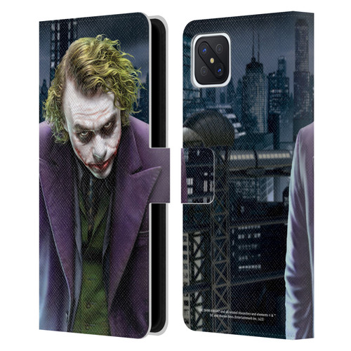 The Dark Knight Character Art Joker Leather Book Wallet Case Cover For OPPO Reno4 Z 5G