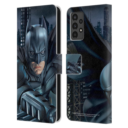 The Dark Knight Character Art Batman Leather Book Wallet Case Cover For Samsung Galaxy A13 (2022)