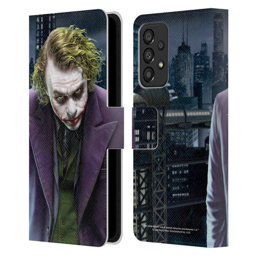 The Dark Knight Character Art Joker Leather Book Wallet Case Cover For Samsung Galaxy A33 5G (2022)