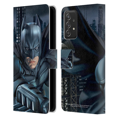 The Dark Knight Character Art Batman Leather Book Wallet Case Cover For Samsung Galaxy A53 5G (2022)