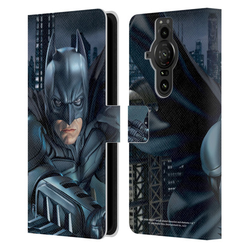The Dark Knight Character Art Batman Leather Book Wallet Case Cover For Sony Xperia Pro-I