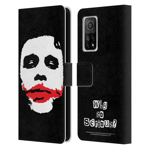 The Dark Knight Character Art Joker Face Leather Book Wallet Case Cover For Xiaomi Mi 10T 5G