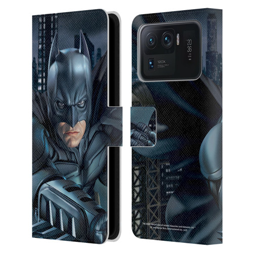 The Dark Knight Character Art Batman Leather Book Wallet Case Cover For Xiaomi Mi 11 Ultra