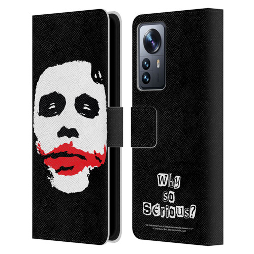 The Dark Knight Character Art Joker Face Leather Book Wallet Case Cover For Xiaomi 12 Pro