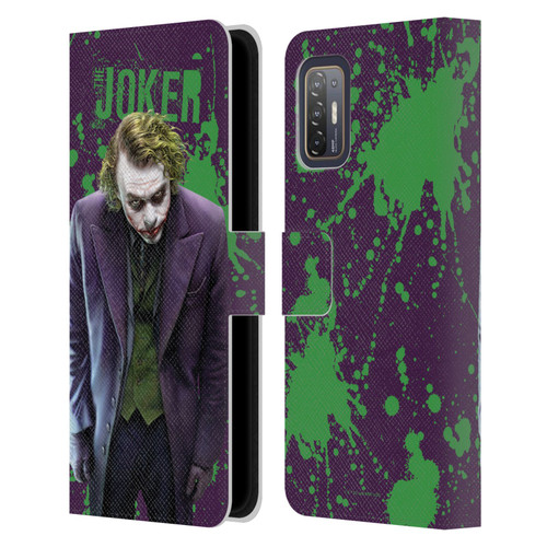 The Dark Knight Graphics Character Art Leather Book Wallet Case Cover For HTC Desire 21 Pro 5G
