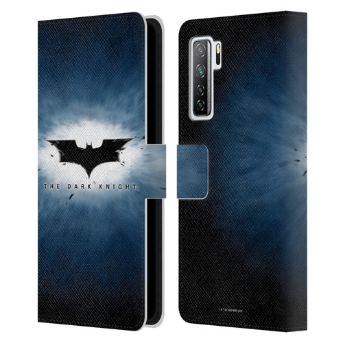 The Dark Knight Graphics Logo Leather Book Wallet Case Cover For Huawei Nova 7 SE/P40 Lite 5G