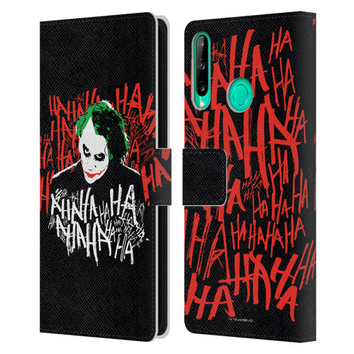 The Dark Knight Graphics Joker Laugh Leather Book Wallet Case Cover For Huawei P40 lite E