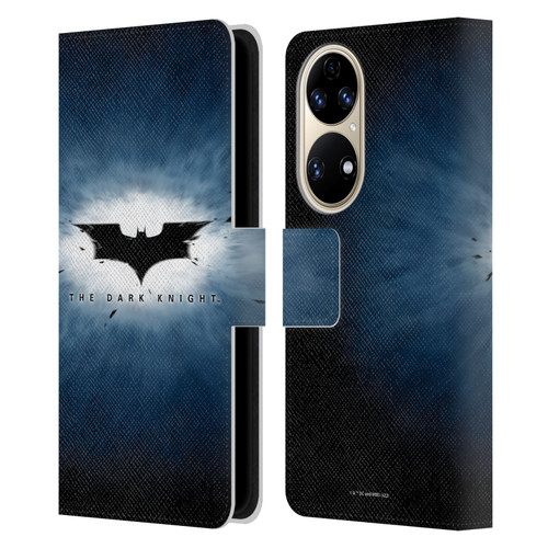 The Dark Knight Graphics Logo Leather Book Wallet Case Cover For Huawei P50