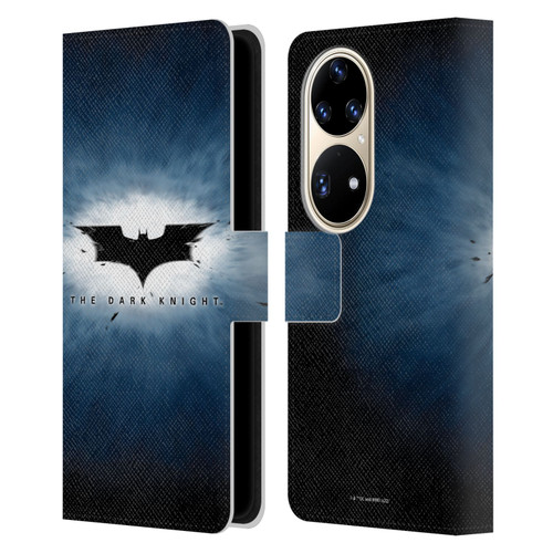 The Dark Knight Graphics Logo Leather Book Wallet Case Cover For Huawei P50 Pro