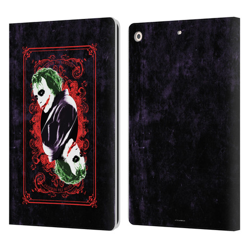 The Dark Knight Graphics Joker Card Leather Book Wallet Case Cover For Apple iPad 10.2 2019/2020/2021