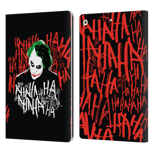 The Dark Knight Graphics Joker Laugh Leather Book Wallet Case Cover For Apple iPad 10.2 2019/2020/2021