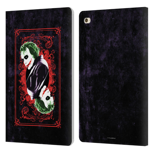 The Dark Knight Graphics Joker Card Leather Book Wallet Case Cover For Apple iPad mini 4