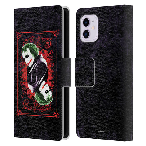 The Dark Knight Graphics Joker Card Leather Book Wallet Case Cover For Apple iPhone 11