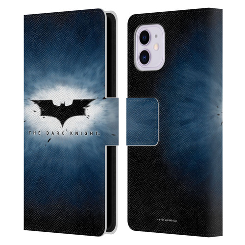 The Dark Knight Graphics Logo Leather Book Wallet Case Cover For Apple iPhone 11