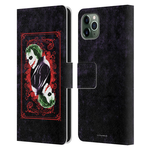 The Dark Knight Graphics Joker Card Leather Book Wallet Case Cover For Apple iPhone 11 Pro Max