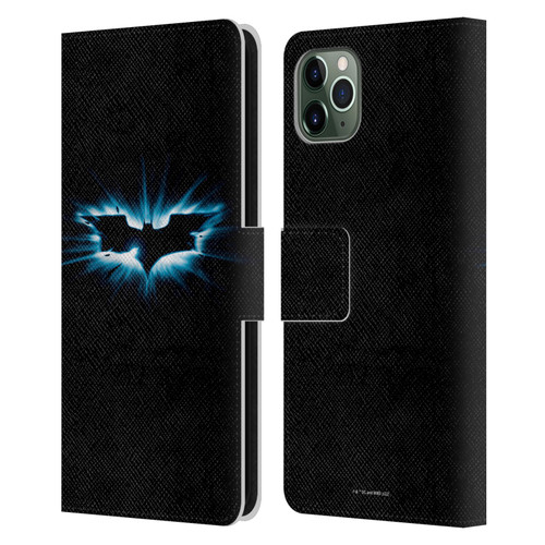 The Dark Knight Graphics Logo Black Leather Book Wallet Case Cover For Apple iPhone 11 Pro Max