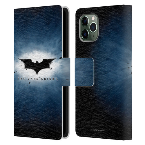 The Dark Knight Graphics Logo Leather Book Wallet Case Cover For Apple iPhone 11 Pro