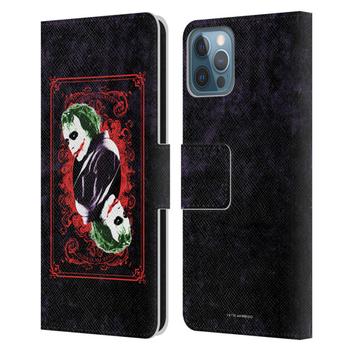 The Dark Knight Graphics Joker Card Leather Book Wallet Case Cover For Apple iPhone 12 / iPhone 12 Pro