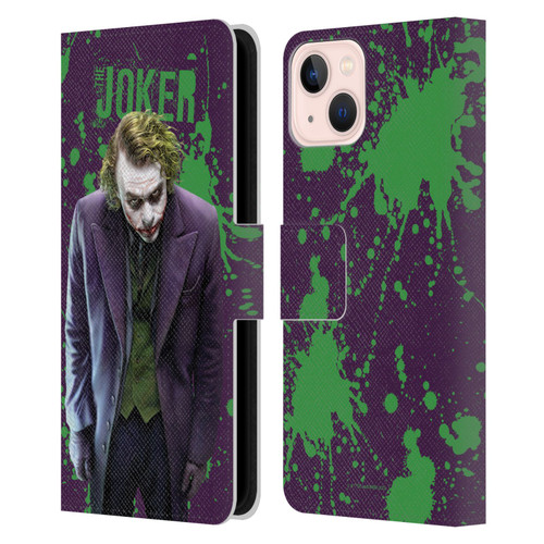 The Dark Knight Graphics Character Art Leather Book Wallet Case Cover For Apple iPhone 13