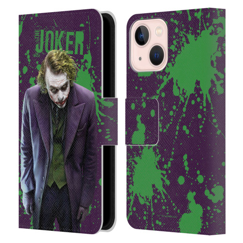 The Dark Knight Graphics Character Art Leather Book Wallet Case Cover For Apple iPhone 13 Mini