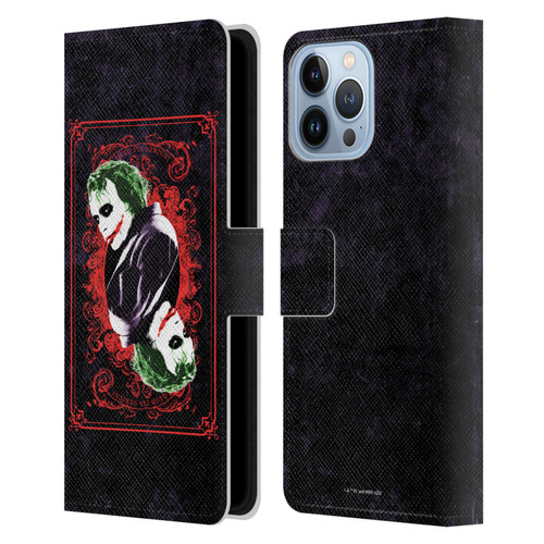 The Dark Knight Graphics Joker Card Leather Book Wallet Case Cover For Apple iPhone 13 Pro Max