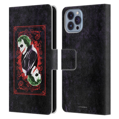 The Dark Knight Graphics Joker Card Leather Book Wallet Case Cover For Apple iPhone 14