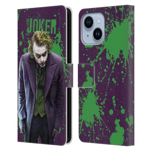 The Dark Knight Graphics Character Art Leather Book Wallet Case Cover For Apple iPhone 14 Plus