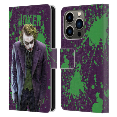 The Dark Knight Graphics Character Art Leather Book Wallet Case Cover For Apple iPhone 14 Pro