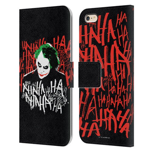 The Dark Knight Graphics Joker Laugh Leather Book Wallet Case Cover For Apple iPhone 6 Plus / iPhone 6s Plus