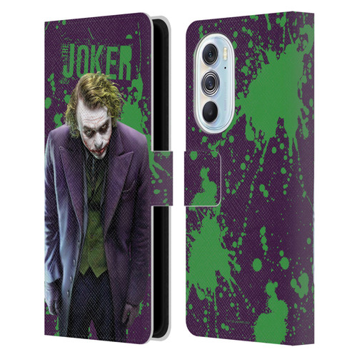 The Dark Knight Graphics Character Art Leather Book Wallet Case Cover For Motorola Edge X30