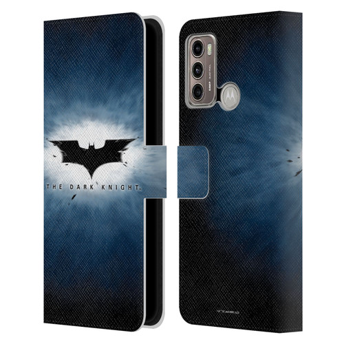 The Dark Knight Graphics Logo Leather Book Wallet Case Cover For Motorola Moto G60 / Moto G40 Fusion