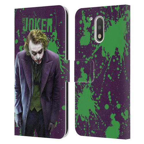 The Dark Knight Graphics Character Art Leather Book Wallet Case Cover For Motorola Moto G41