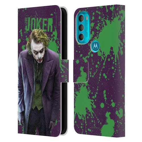 The Dark Knight Graphics Character Art Leather Book Wallet Case Cover For Motorola Moto G71 5G