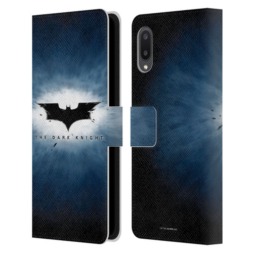 The Dark Knight Graphics Logo Leather Book Wallet Case Cover For Samsung Galaxy A02/M02 (2021)