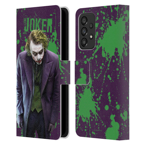 The Dark Knight Graphics Character Art Leather Book Wallet Case Cover For Samsung Galaxy A33 5G (2022)