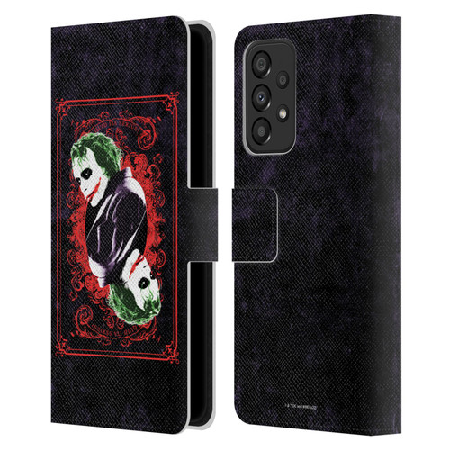 The Dark Knight Graphics Joker Card Leather Book Wallet Case Cover For Samsung Galaxy A33 5G (2022)
