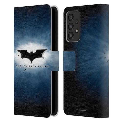 The Dark Knight Graphics Logo Leather Book Wallet Case Cover For Samsung Galaxy A33 5G (2022)